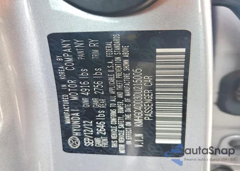 2013 Hyundai Genesis 3.8L z USA, uszkodzony, nr VIN KMHGC4DD3DU215005